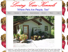 Tablet Screenshot of lovingcarekennels.com